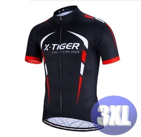 x-tiger サイクリングウェア 半袖 3XLサイズ 自転車 ウェア サイクルジャージ 吸汗速乾防寒 新品 インポート品【n604-rd】拍卖