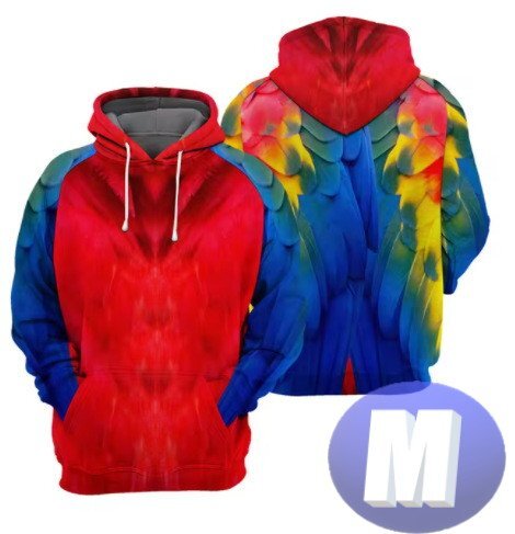 フード付き アニマルパーカー オウム M トレーナー アウター 防寒 n712拍卖