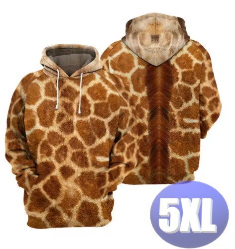 フード付き アニマルパーカー キリン 5XL トレーナー アウター 防寒 n714拍卖