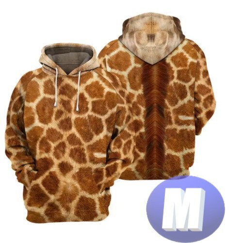 フード付き アニマルパーカー キリン M トレーナー アウター 防寒 n712拍卖