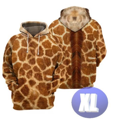 フード付き アニマルパーカー キリン XL トレーナー アウター 防寒 n714拍卖