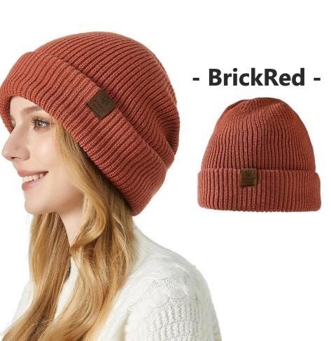 ニットキャップ ニット帽 ブリックレッド ビーニー 帽子 アウトドア ユニセックス メンズ レディース 男女兼用 n809拍卖