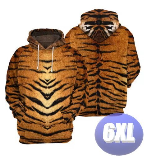 フード付き アニマルパーカー 寅 トラ 6XL トレーナー アウター 防寒 n714拍卖
