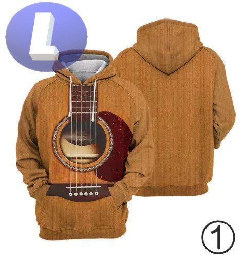 フード付き 楽器パーカー ギター L トレーナー アウター 防寒 n724-1拍卖