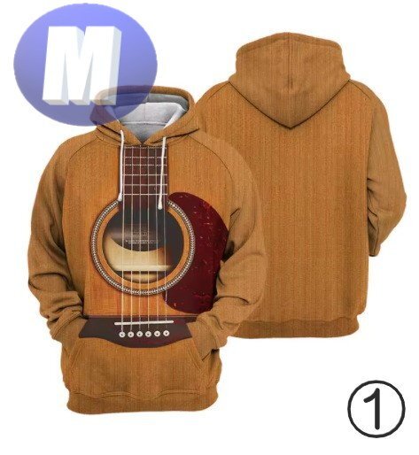 フード付き 楽器パーカー ギター M トレーナー アウター 防寒 n724-1拍卖