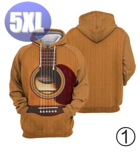 フード付き 楽器パーカー ギター 5XL トレーナー アウター 防寒 n724-1拍卖
