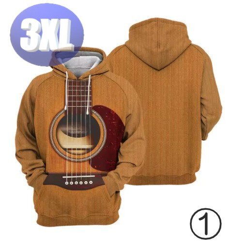 フード付き 楽器パーカー ギター 3XL トレーナー アウター 防寒 n724-1拍卖