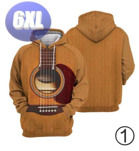 フード付き 楽器パーカー ギター 6XL トレーナー アウター 防寒 n724-1拍卖