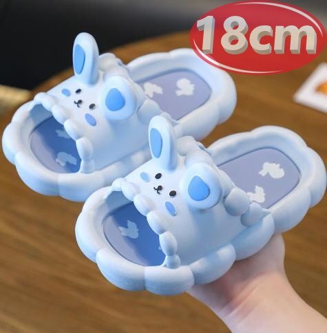 サンダル キッズ ウサギ ブルー 18㎝ 夏 海 リゾート n756拍卖