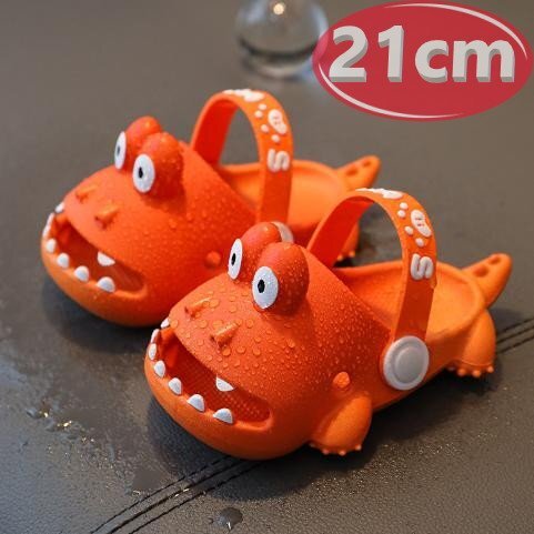 サンダル キッズ カバ オレンジ 21㎝ 夏 海 リゾート n761拍卖