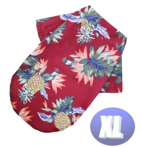 ドッグウェア アロハ 春夏 カラーD XLサイズ 犬服 中型犬 袖なし 通気性 柔らか 洋服 可愛い n995拍卖