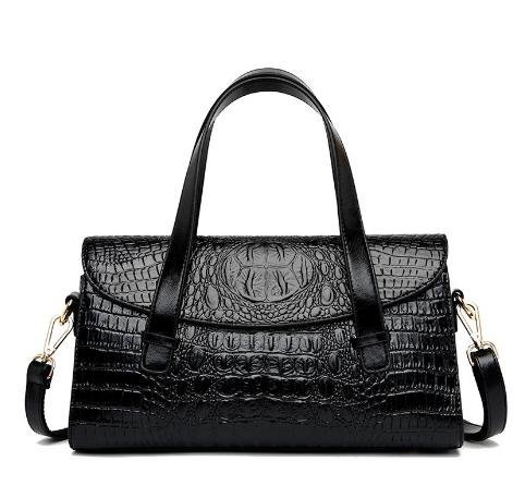 高品質 レザー調 クロコダイル柄 ハンドバッグ ショルダーバッグ カラーC レディース 女性 【n405】拍卖