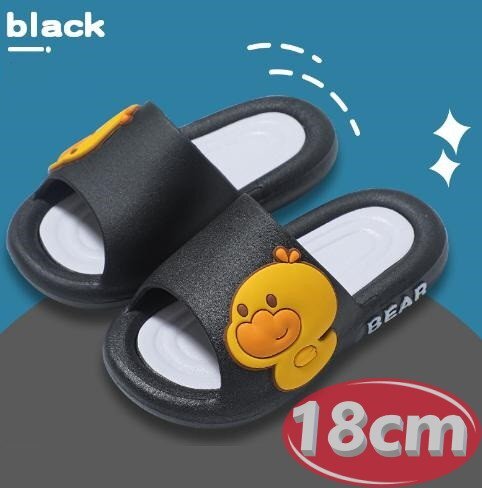 サンダル キッズ アヒル ブラック 18㎝ 夏 海 リゾート n765拍卖