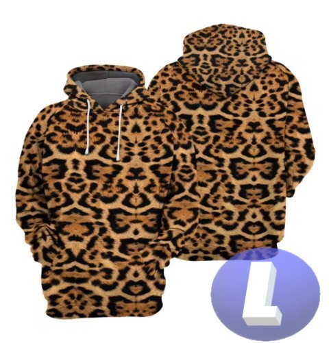フード付き アニマルパーカー 豹 ヒョウ L トレーナー アウター 防寒 n714拍卖