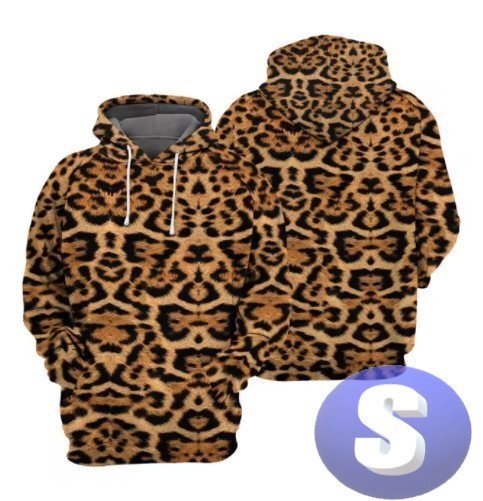 フード付き アニマルパーカー 豹 ヒョウ S トレーナー アウター 防寒 n712拍卖