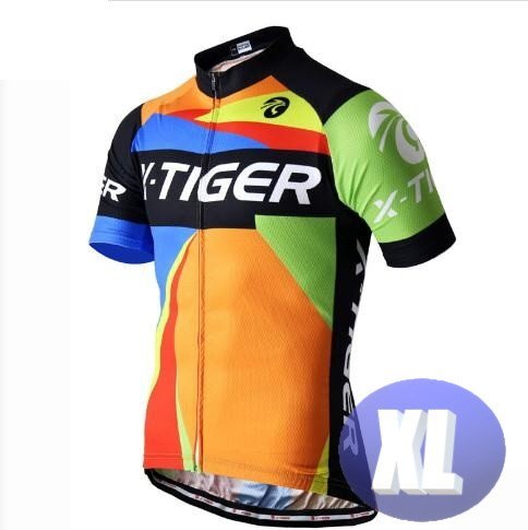 x-tiger サイクリングウェア 半袖 XLサイズ 自転車 ウェア サイクルジャージ 吸汗速乾防寒 新品 インポート品【n600-08】拍卖
