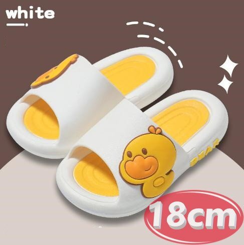 サンダル キッズ アヒル ホワイト 18㎝ 夏 海 リゾート n765拍卖