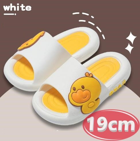 サンダル キッズ アヒル ホワイト 19㎝ 夏 海 リゾート n765拍卖