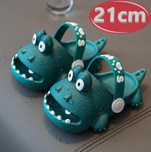 サンダル キッズ カバ グリーン 21㎝ 夏 海 リゾート n761拍卖