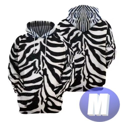 フード付き アニマルパーカー シマウマ ゼブラ M トレーナー アウター 防寒 n712拍卖