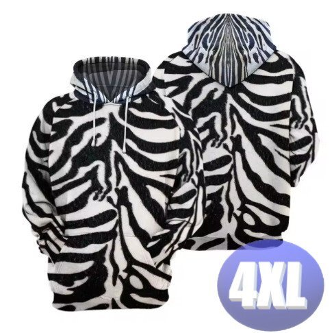 フード付き アニマルパーカー シマウマ ゼブラ 4XL トレーナー アウター 防寒 n714拍卖
