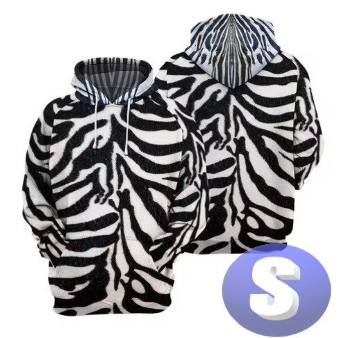 フード付き アニマルパーカー シマウマ ゼブラ S トレーナー アウター 防寒 n712拍卖