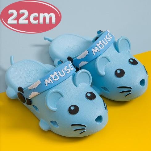 サンダル キッズ マウス ブルー 22㎝ 夏 海 リゾート n757拍卖
