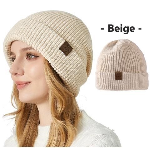 ニットキャップ ニット帽 ベージュ ビーニー 帽子 アウトドア ユニセックス メンズ レディース 男女兼用 n809拍卖