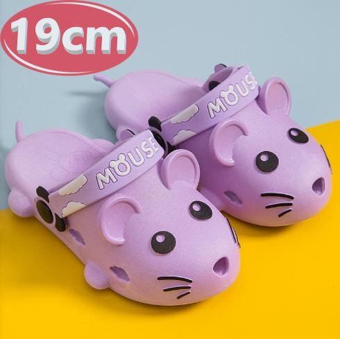 サンダル キッズ マウス ラベンダー 19㎝ 夏 海 リゾート n757拍卖