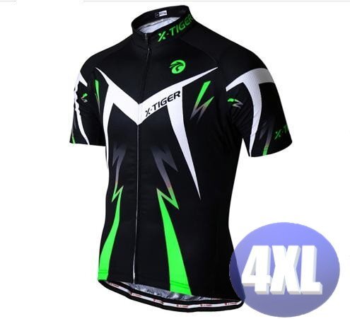 x-tiger サイクリングウェア 半袖 4XLサイズ 自転車 ウェア サイクルジャージ 吸汗速乾防寒 新品 インポート品【n603-gr】拍卖