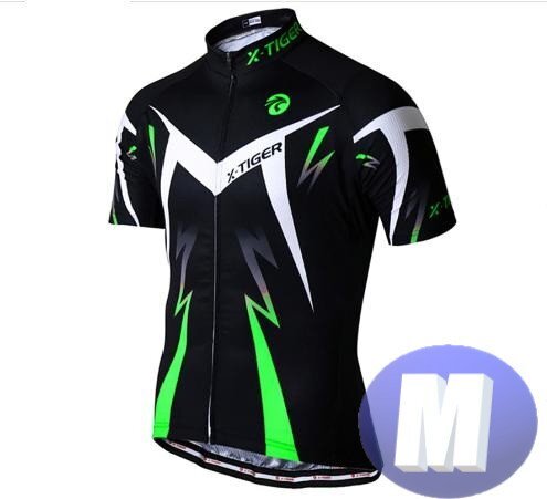 x-tiger サイクリングウェア 半袖 Mサイズ 自転車 ウェア サイクルジャージ 吸汗速乾防寒 新品 インポート品【n603-gr】拍卖