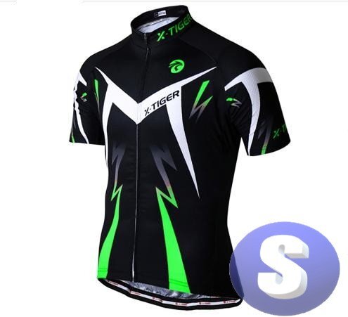 x-tiger サイクリングウェア 半袖 Sサイズ 自転車 ウェア サイクルジャージ 吸汗速乾防寒 新品 インポート品【n603-gr】拍卖