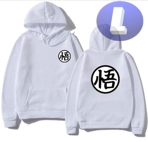 フード付き ゲームキャラパーカー L トレーナー アウター 防寒 悟 ホワイト n712拍卖