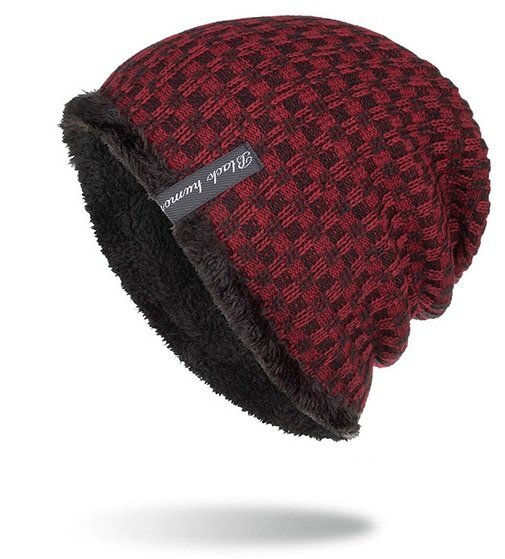 ニットキャップ ニット帽 ビーニー レッド 帽子 アウトドア ユニセックス メンズ レディース 男女兼用 n585拍卖