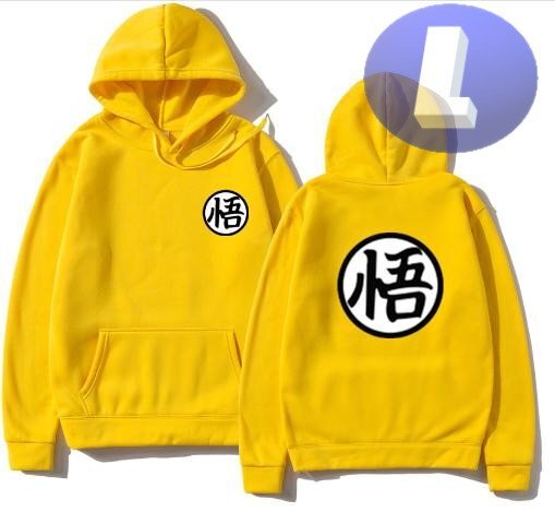 フード付き ゲームキャラパーカー L トレーナー アウター 防寒 悟 イエロー n712拍卖