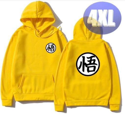 フード付き ゲームキャラパーカー 4XL トレーナー アウター 防寒 悟 イエロー n712拍卖