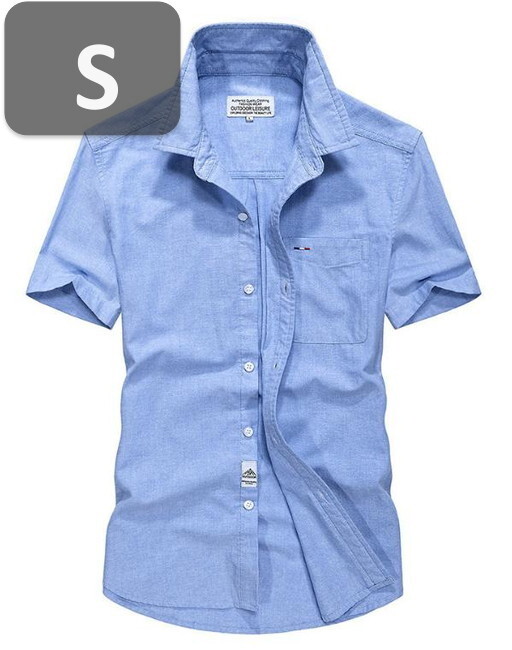 メンズ 半袖 シャツ ブルー S 半袖 シャツ 春夏【n206】拍卖