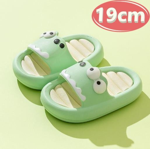 サンダル キッズ ライトグリーン 19㎝ かいじゅう 夏 海 リゾート n751拍卖