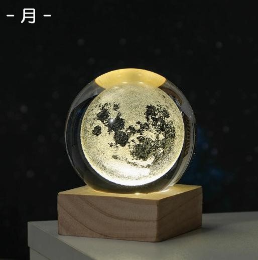 クリスタルライト 6cm オブジェ 室内 雑貨 月 パターン 立方体 透明 上品 結婚記念 卒業祝い n973拍卖