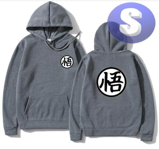 フード付き ゲームキャラパーカー S トレーナー アウター 防寒 悟 グレー n712拍卖