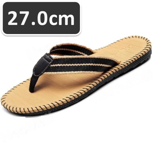 1スタ メンズ PVC ビーチサンダル ライトブラウン 27.0cm ☆078 リゾ-トサンダル拍卖