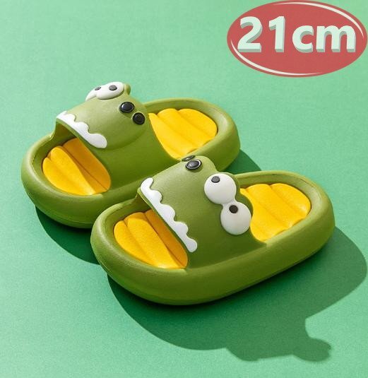 サンダル キッズ グリーン 21㎝ かいじゅう 夏 海 リゾート n751拍卖