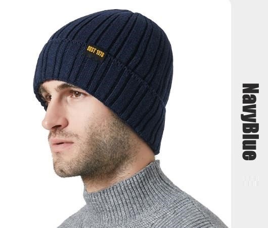 ニットキャップ ニット帽 ネイビーブルー ワッチキャップ 帽子 アウトドア ユニセックス メンズ レディース 男女兼用 n815拍卖