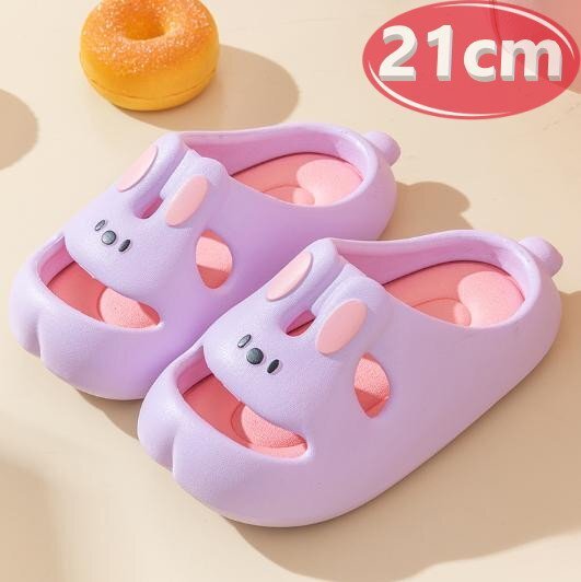 サンダル キッズ ウサギ パープル 21㎝ 夏 海 リゾート n760拍卖