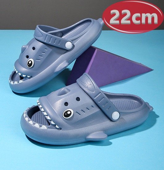 サンダル キッズ ブルーグレー 22㎝ サメ 鮫 シャーク 夏 海 リゾート n396拍卖
