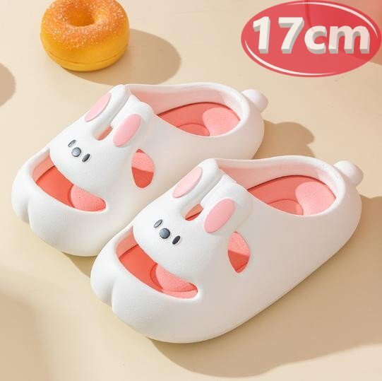 サンダル キッズ ウサギ ホワイト 17㎝ 夏 海 リゾート n760拍卖