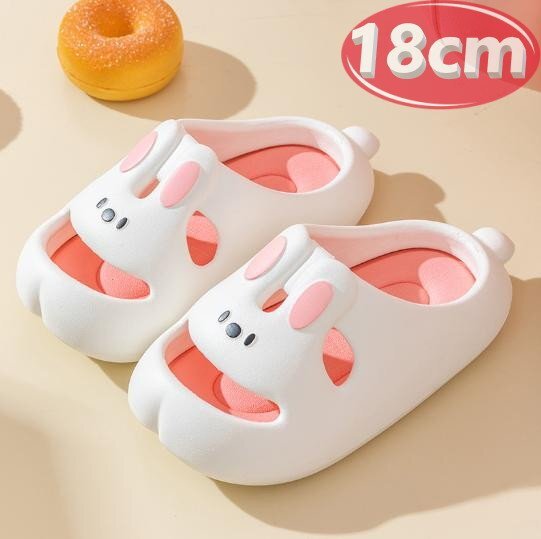 サンダル キッズ ウサギ ホワイト 18㎝ 夏 海 リゾート n760拍卖