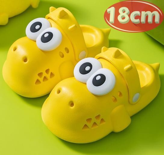 サンダル キッズ イエロー 18㎝ かいじゅう 夏 海 リゾート n750拍卖