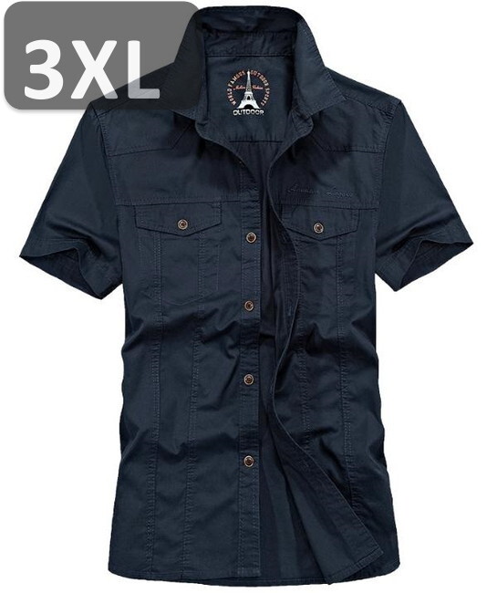 メンズ 半袖 シャツ ネイビー 3XL 半袖 シャツ 春夏【n191】拍卖