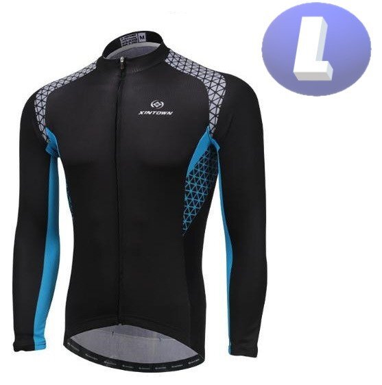 XINTOWN サイクリングウェア 長袖 Lサイズ 自転車 ウェア サイクルジャージ 吸汗速乾防寒 新品 インポート品【n634】拍卖